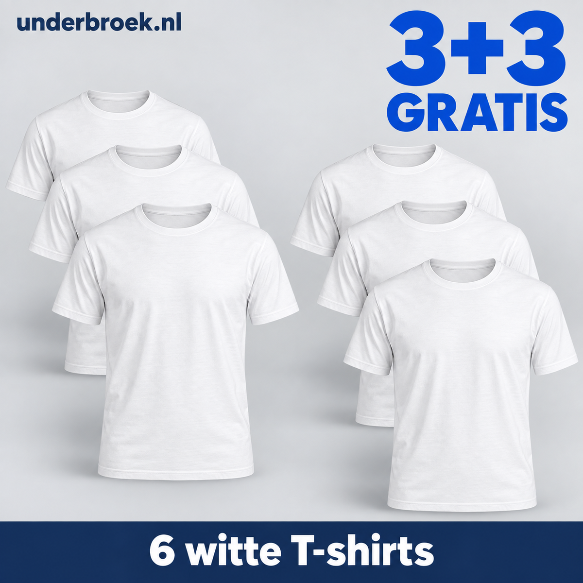 UNDERBROEK™ T-Shirts 3+3 gratis